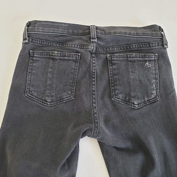 RAG & BONE 26 Skinny Rock Holes Busted Knee Jeans - Picture 7 of 8